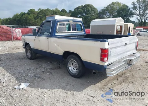 1984 Dodge D-Series D150 из США, поврежденный, VIN 1B7GD14W7ES256560